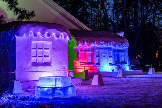 中國長春南湖公園冰雪燈光展