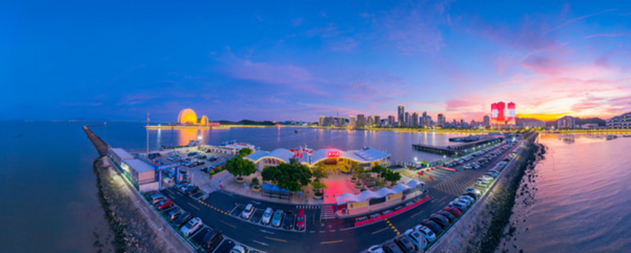 珠海市香洲港夜景