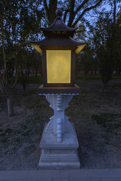 夜色中的北京故宮宮燈
