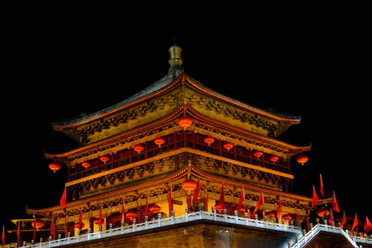 西安鐘樓夜景1