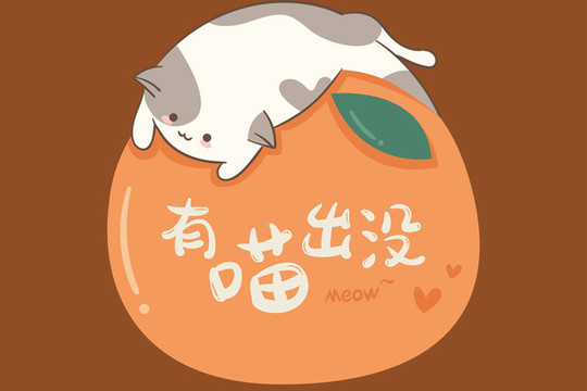 卡通插畫有喵出沒