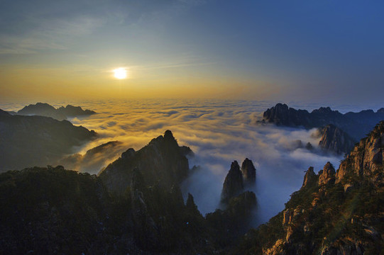 黃山冬景