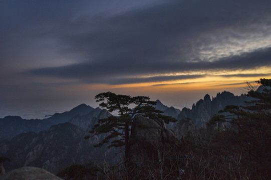 黃山冬景