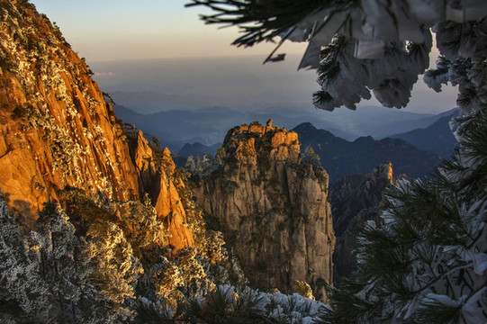 黃山冬景