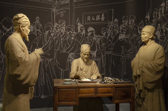 古代文人墨客雕像