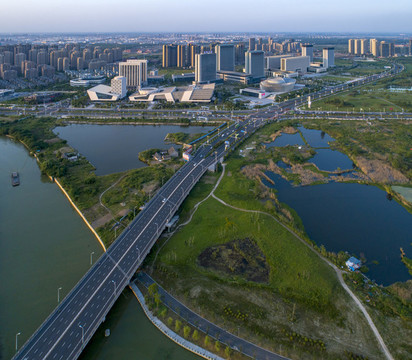 運(yùn)河之都江蘇省淮安市城市風(fēng)光