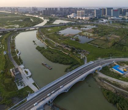 運河之都江蘇省淮安市城市風(fēng)光