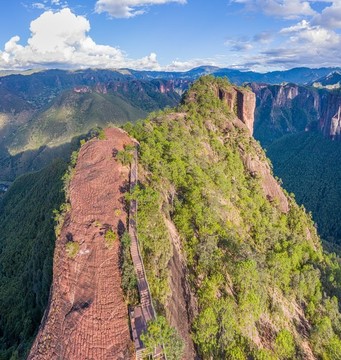 航拍玉龍千龜山
