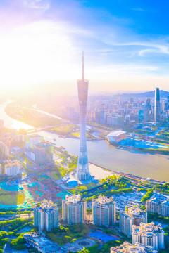 廣州城市CBD航拍風(fēng)光