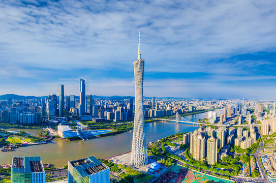 廣州城市CBD航拍風(fēng)光