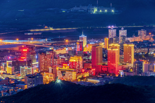 中國遼寧本溪夜景風(fēng)光