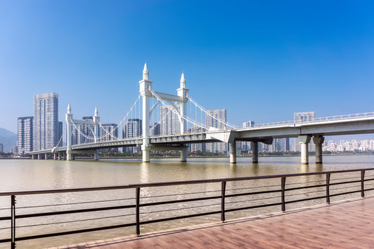 珠海白石橋全景航拍
