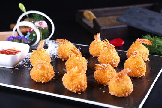 土豆蝦球