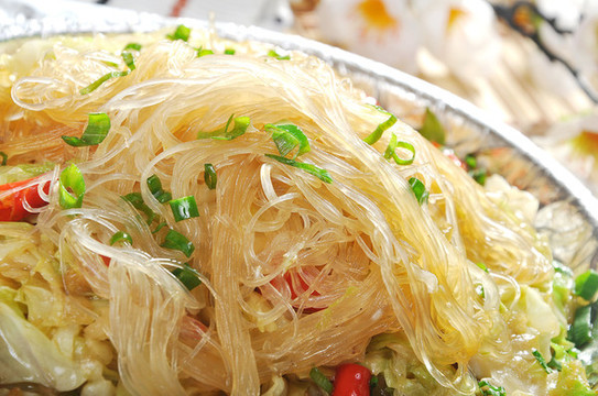 鐵板包菜炒粉絲