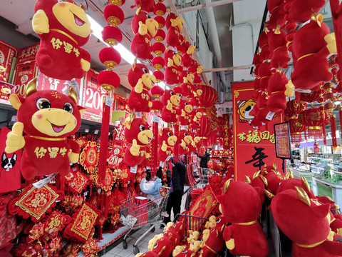 年貨大街牛元素飾品