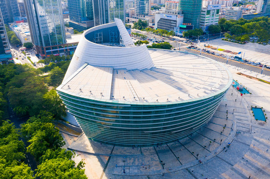 東莞中心廣場航拍風(fēng)光