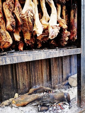 柴火熏肉