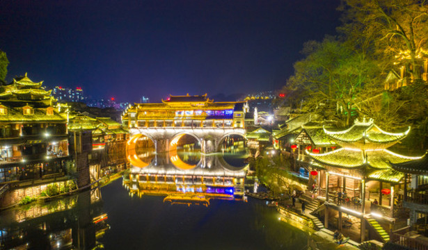 湖南鳳凰古城風(fēng)光