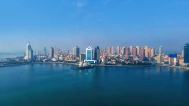 青島西部老城現(xiàn)代建筑鳥(niǎo)瞰圖