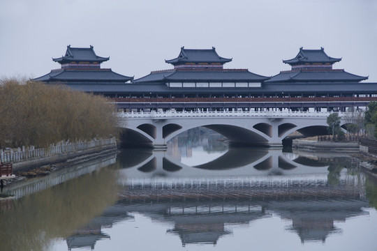 鐘溪廊橋圖