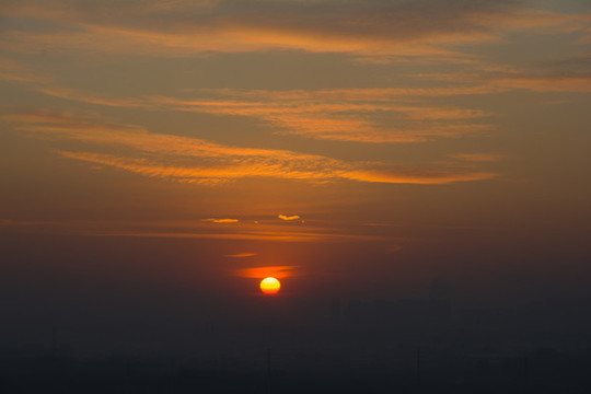 天空夕陽(yáng)