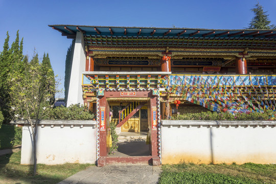 西藏民居大門