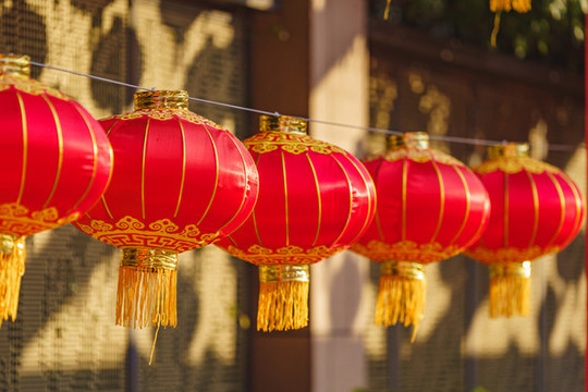 中國(guó)春節(jié)傳統(tǒng)大紅燈籠