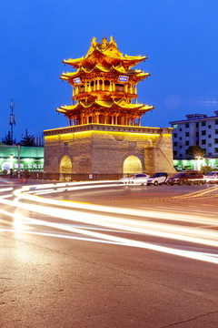 運(yùn)城鼓樓夜景
