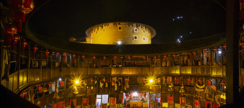 福建南靖土樓夜景