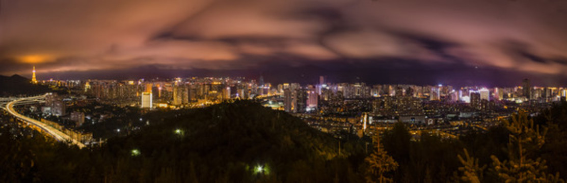 西寧全景城市風(fēng)光