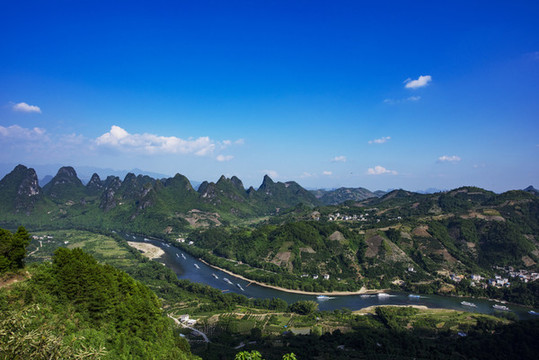 廣西桂林山水陽陽朔相公山
