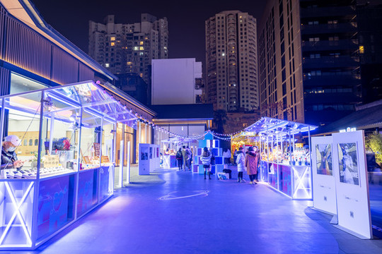 春熙路太古里玉成集巷新春街景