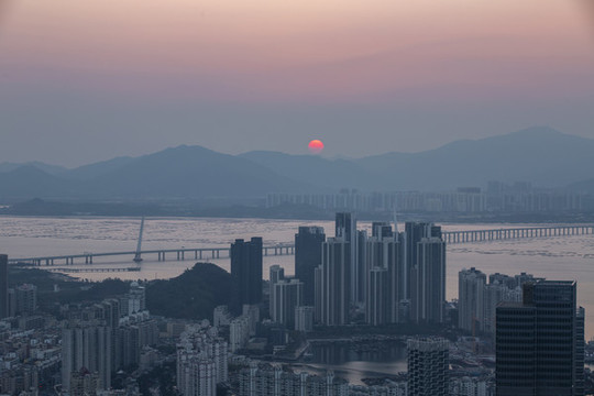 深圳灣日出