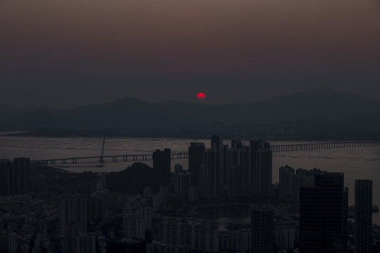 深圳灣日出