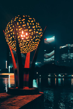 佛山千燈湖夜景