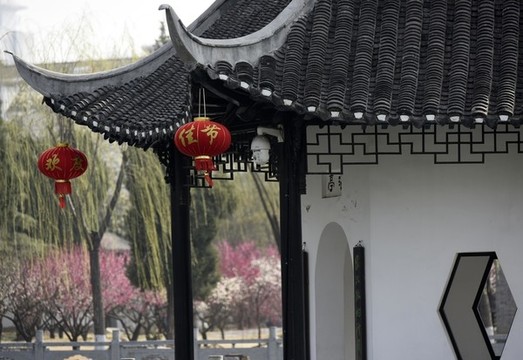 江蘇省淮安市清晏園春色