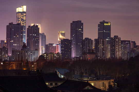 南京新街口夜景