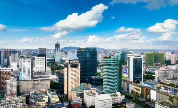 杭州西湖區(qū)城市風光