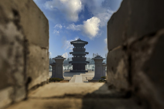 晉祠博物館景區(qū)風光