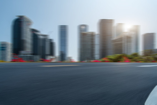高速公路和模糊背景