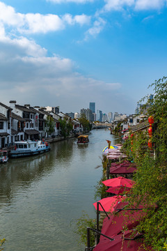 無(wú)錫南長(zhǎng)街清名橋古運(yùn)河景觀