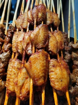 烤雞翅串