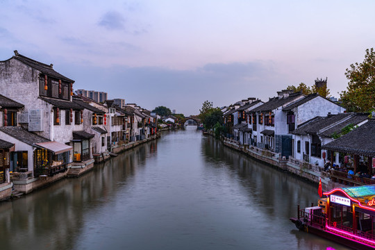 無錫南長街清名橋古運(yùn)河景區(qū)景觀