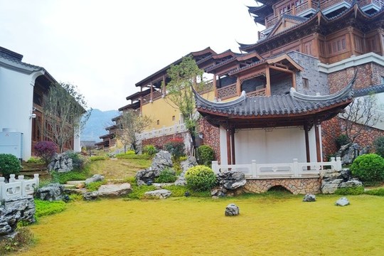 中式木門窗古建筑