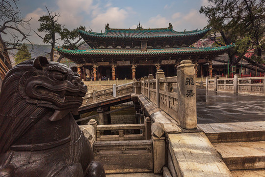 晉祠博物館景區(qū)風光