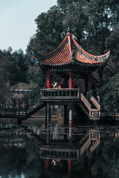 武漢植物園里的建筑