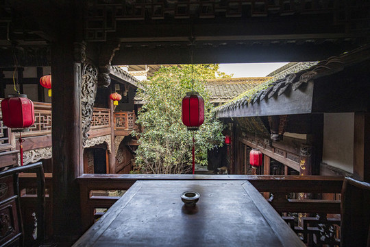 明清家居建筑走廊
