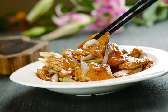 大蔥燒豆腐