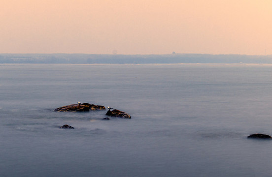 秦皇島北戴河鴿子窩海天一色海景
