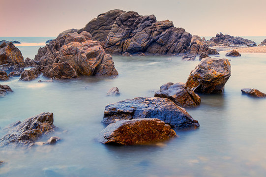 秦皇島北戴河鴿子窩海天一色海景